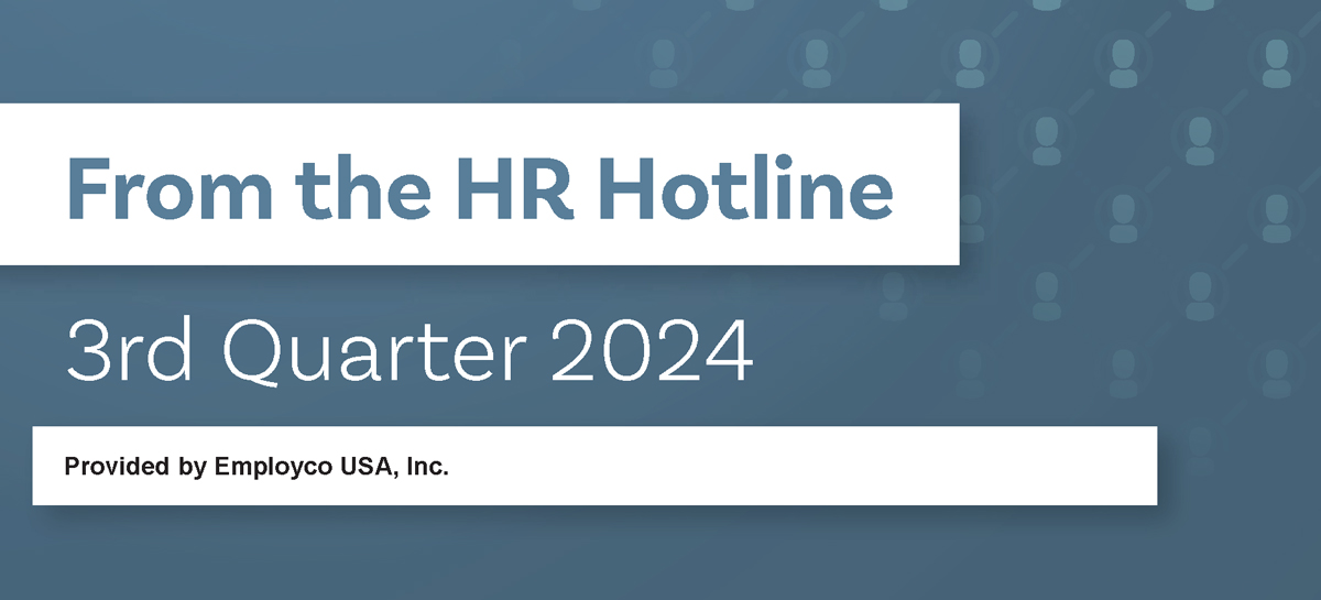 HR Newsletter: HR Q&A from the 3rd Quarter