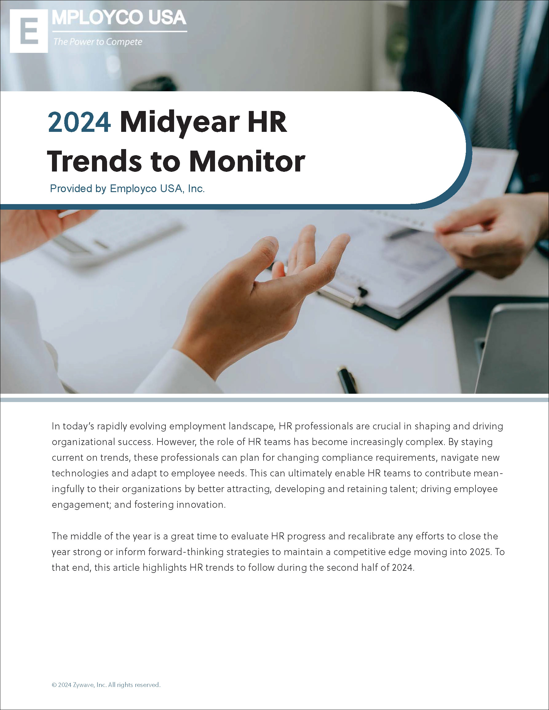 HR Newsletter: 2024 Midyear HR Trends to Monitor - Employco Blog