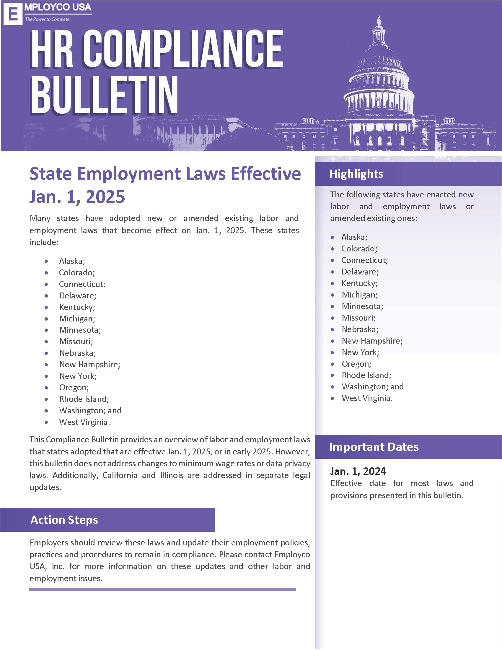 HR Compliance Bulletin