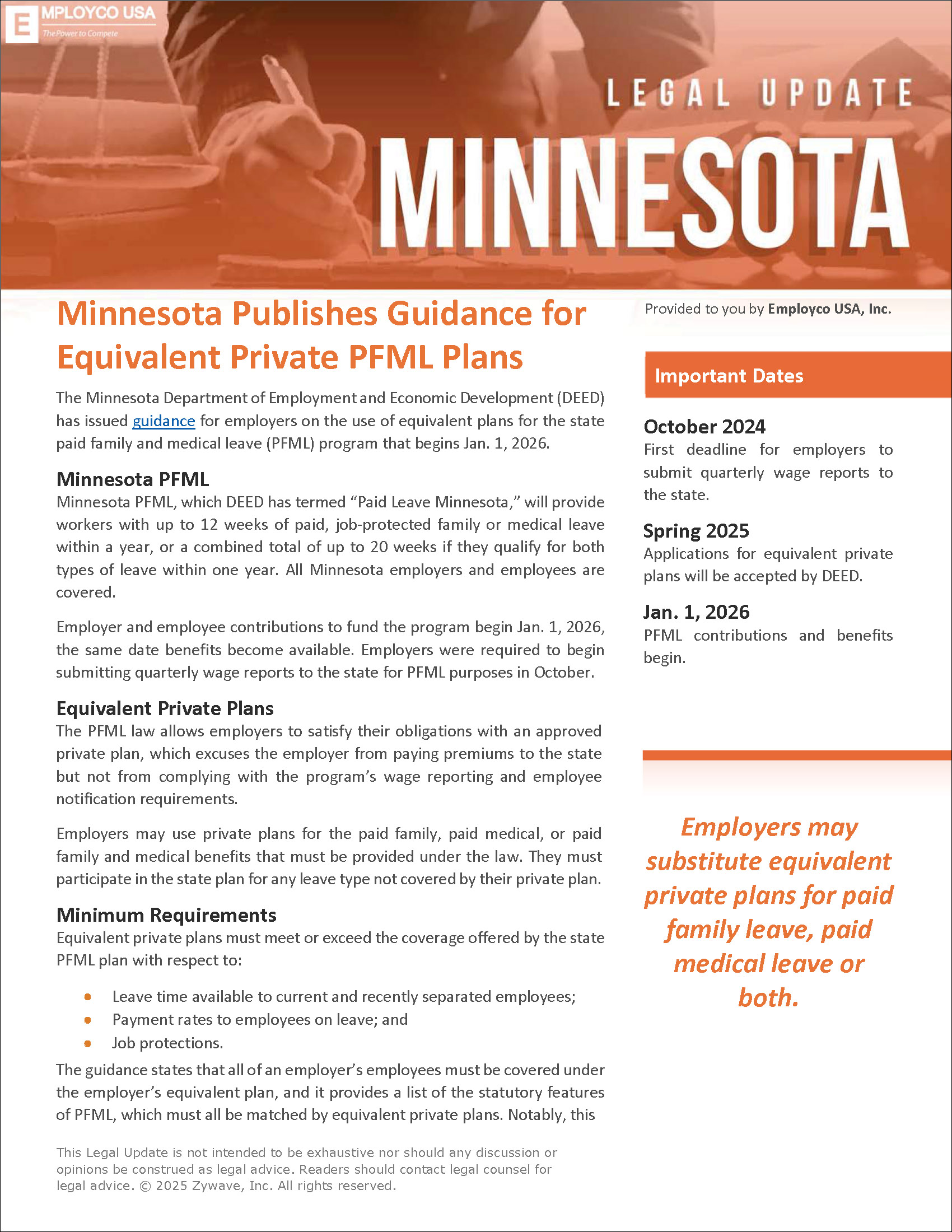 Minnesota Legal Update